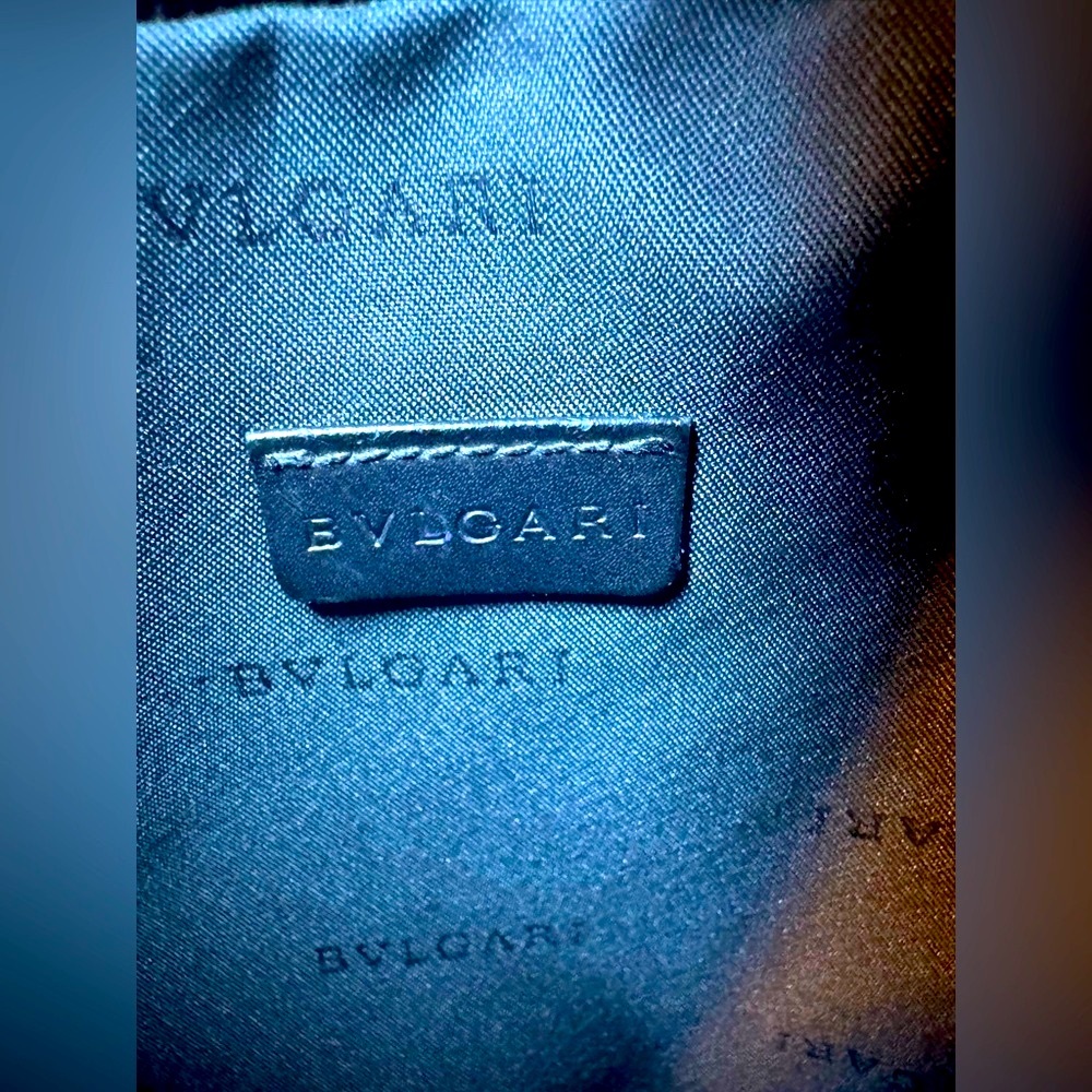 BVLGARI Monogram Canvas Crossbody Bag Rare Vintage 2000s Pristine AUTHENTIC - Picture 9 of 14